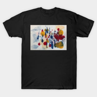 Monotype forest, original print by Geoff Hargraves T-Shirt